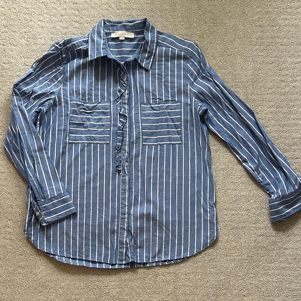 LOFT - Striped Classic Button Down